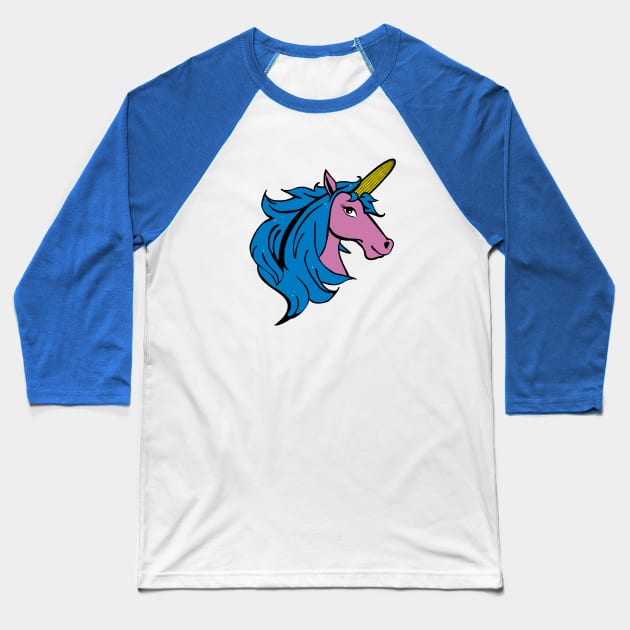 Vegetarian Unicorn Baseball T-Shirt by rachybattlebot